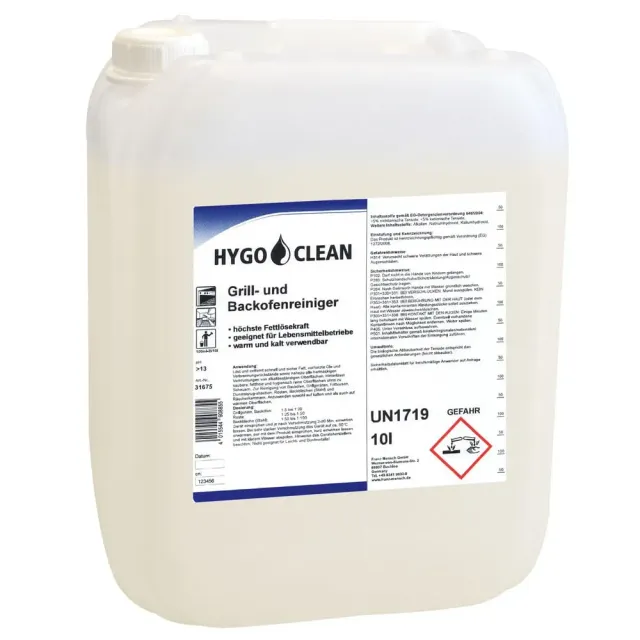 Hygoclean Grill- und Backofenreiniger 10l pH 13