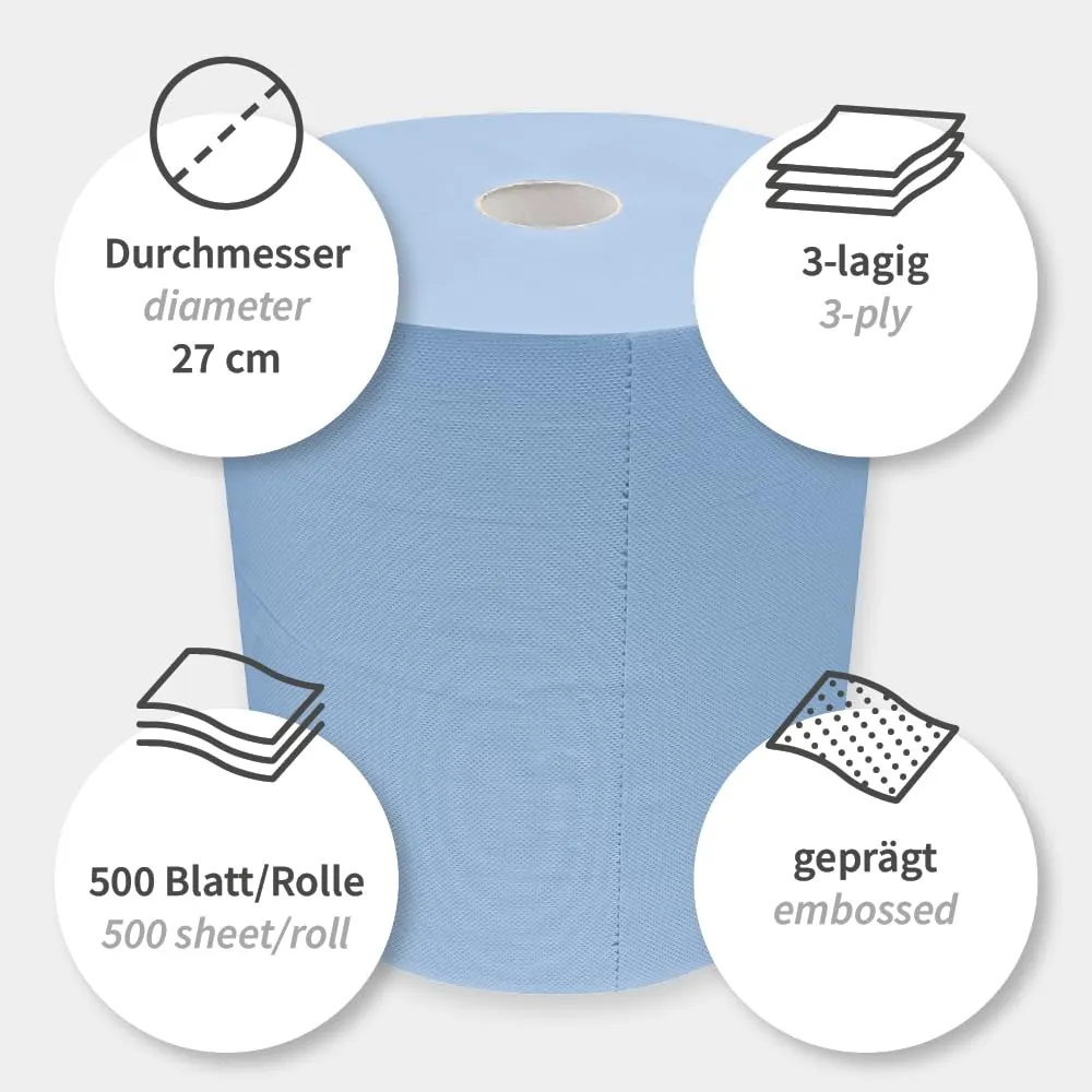 Hygoclean Allfood Putzpapier blau 35x38cm 2x500 Abrisse