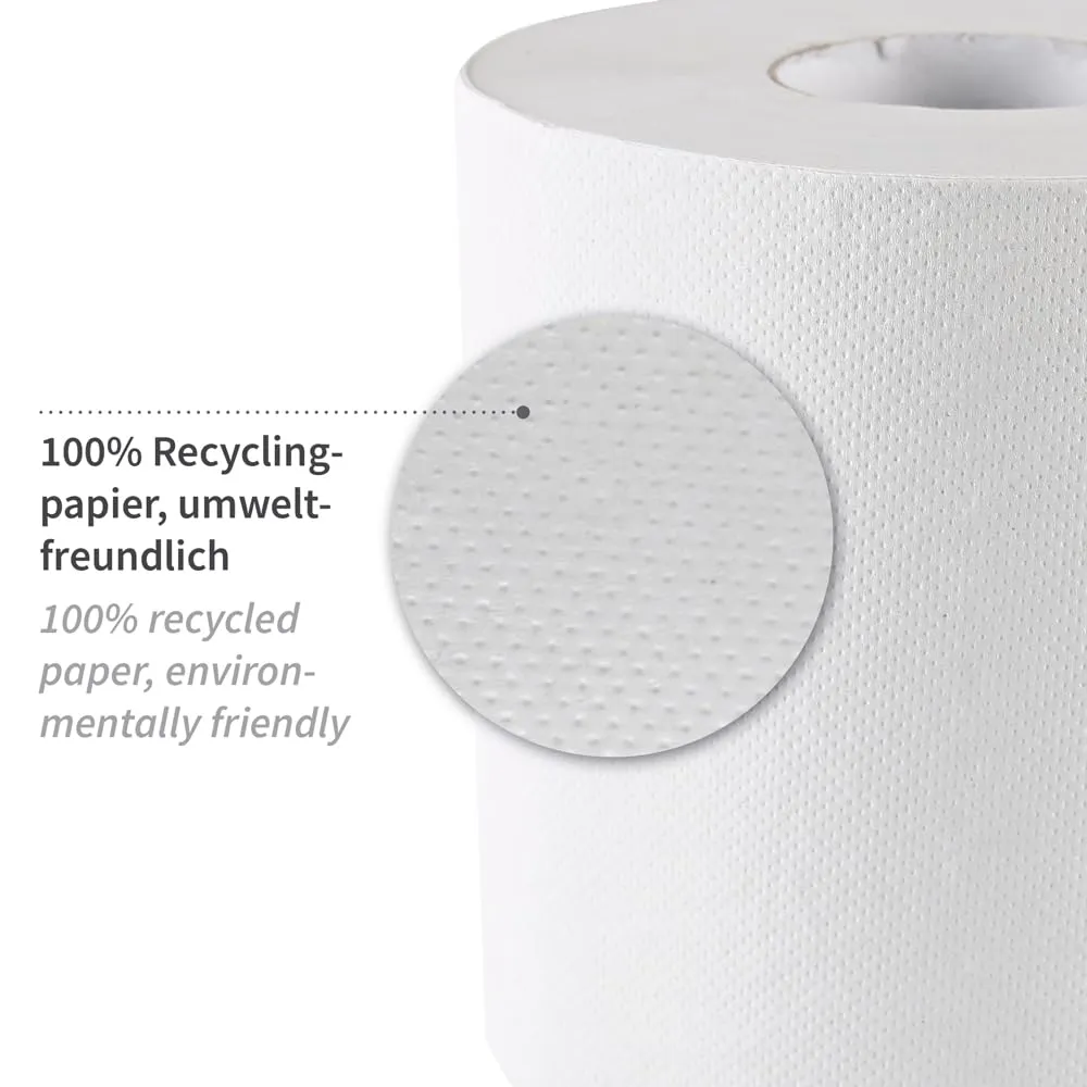 Hygoclean Papierhandtuchrollen weiß 120 m 12 Rollen 1-lagig