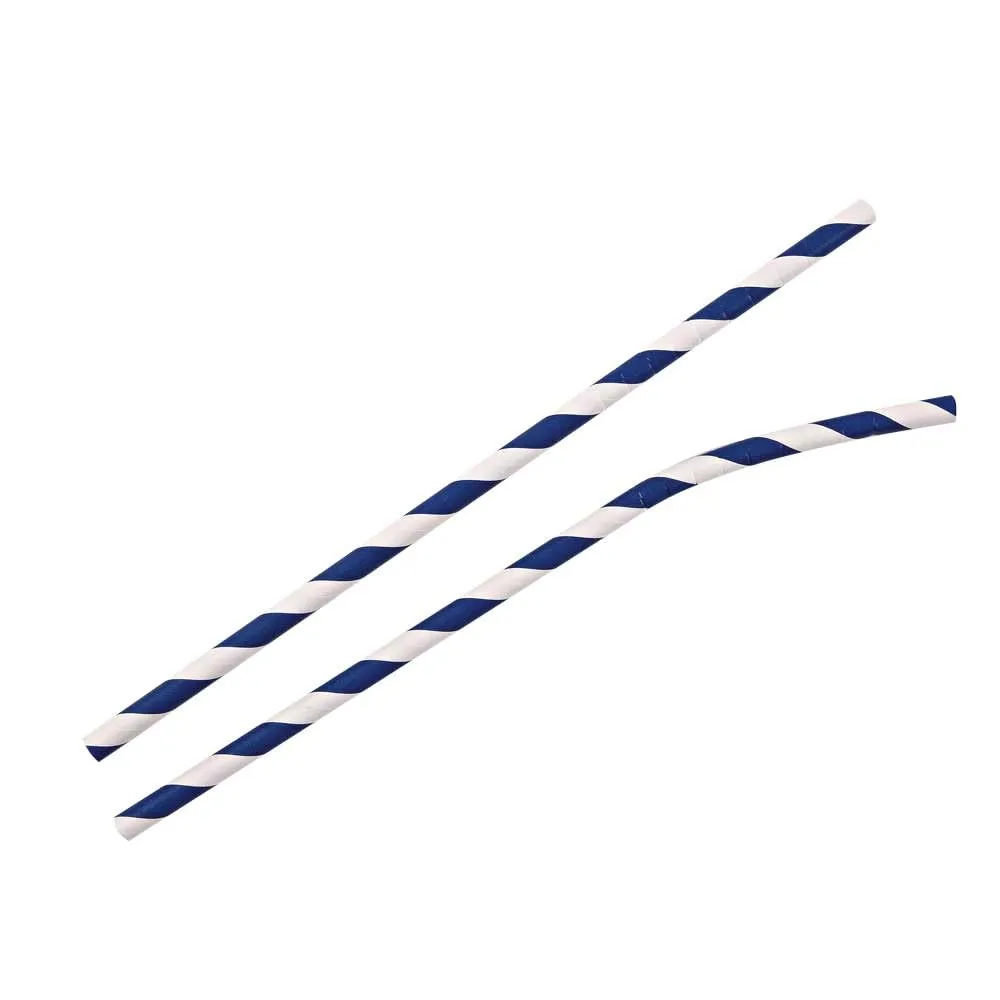NatureStar Flex Papiertrinkhalme gelb-weiß 19,7 cm 3000 Stück