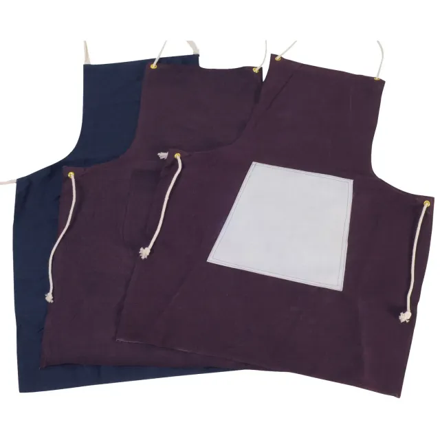 Nitras 2202 Segeltuchschürze rotbraun 80x100cm Spaltleder