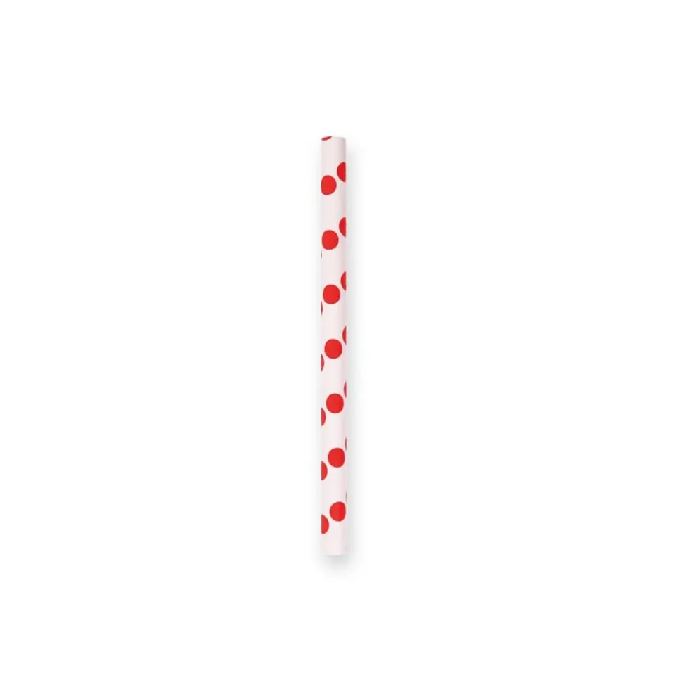 NatureStar Cocktail Papiertrinkhalme rot-weiß 3400 Stück