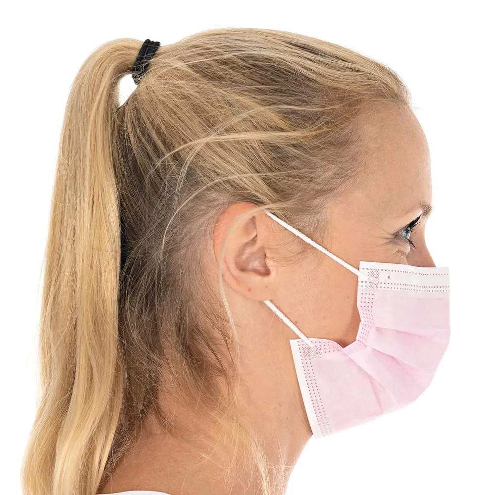 Hygostar Civil Use Mundschutz rosa 50 Stück 3-lagig