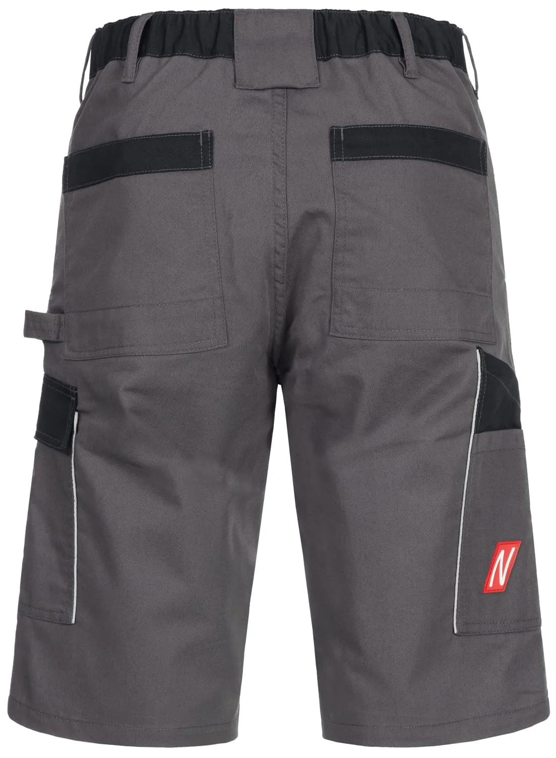 Nitras Motion Tex Light Arbeitsshorts grau Stretchbund