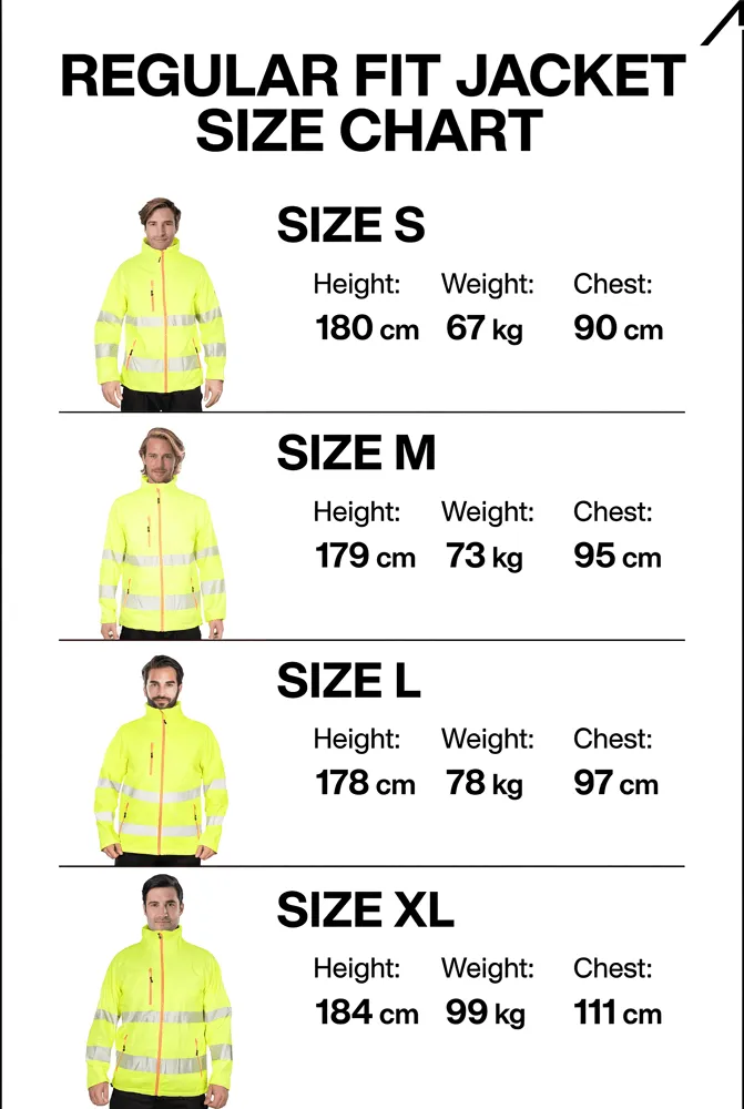 ACE Neon Lite Softshell Warnjacke Herren Klasse 3