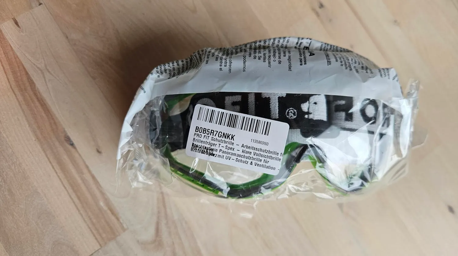 ProFit T-Spex Vollsichtbrille Grün-Schwarz Brillenträger