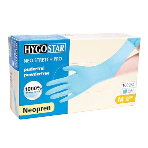 Hygostar Neo Stretch Pro Einmalhandschuhe 8/M türkis 1000 Stück