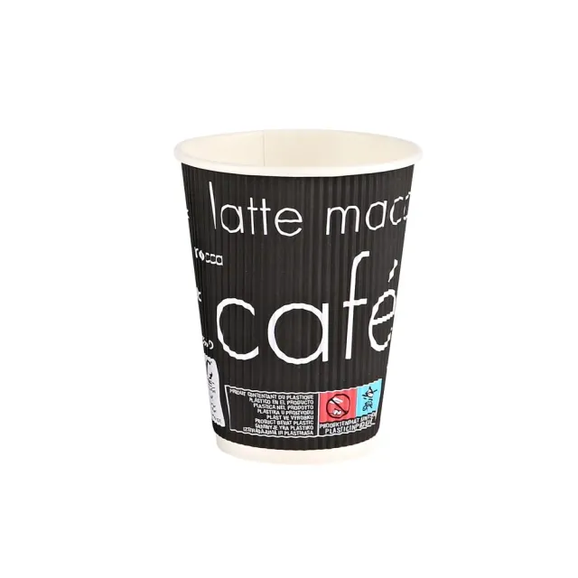 Franz Mensch Hygostar Kaffeebecher Riffle Pappbecher 500 300ml