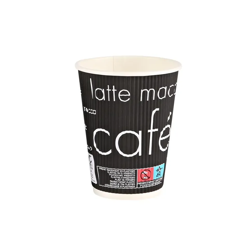 Franz Mensch Hygostar Kaffeebecher Riffle Pappbecher 500 300ml
