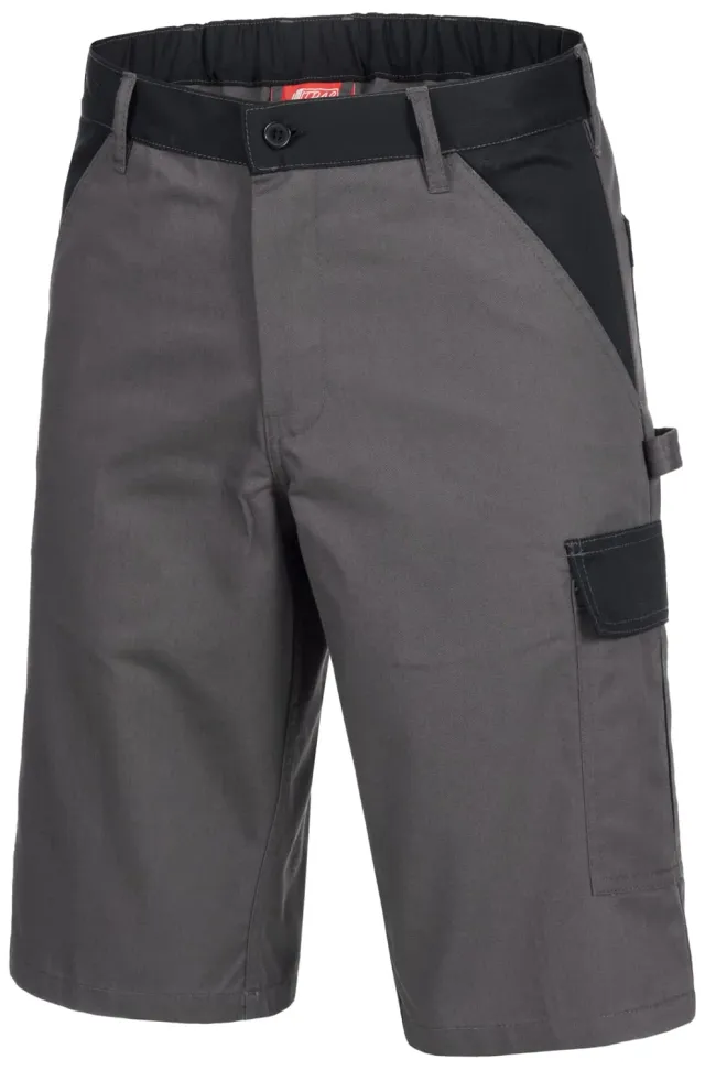 Nitras Motion Tex Light Arbeitsshorts grau Stretchbund