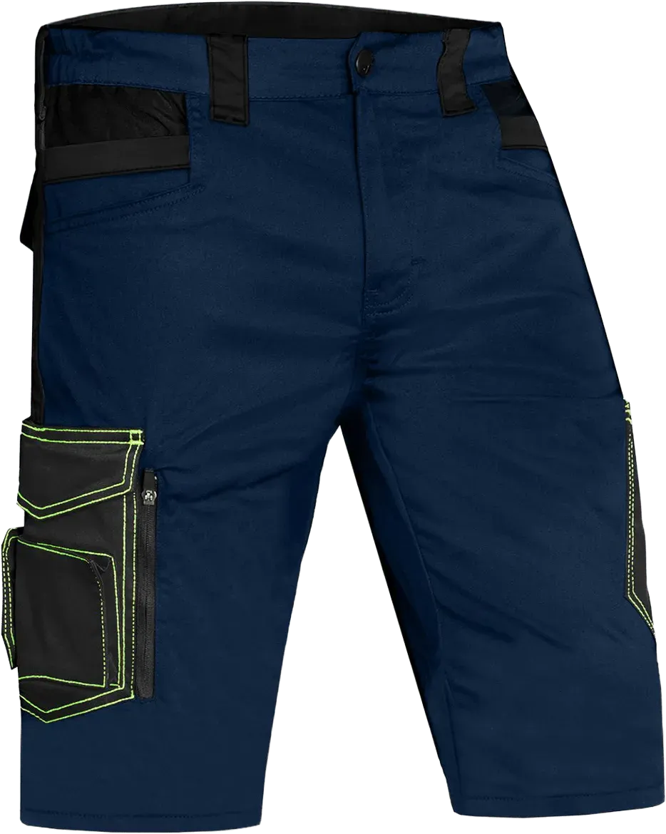 ACE Genesis Arbeitsshorts Herren kurz Schwarz Stretch