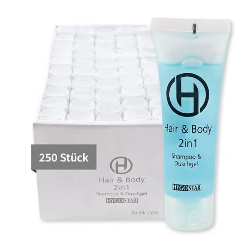 Hygostar Hair & Body 2in1 Shampoo-Duschgel Tube 30ml 250 Stück