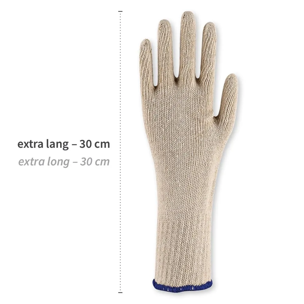 Franz Mensch Hygonorm Cuff Long Baumwollhandschuhe 24 Stück XL