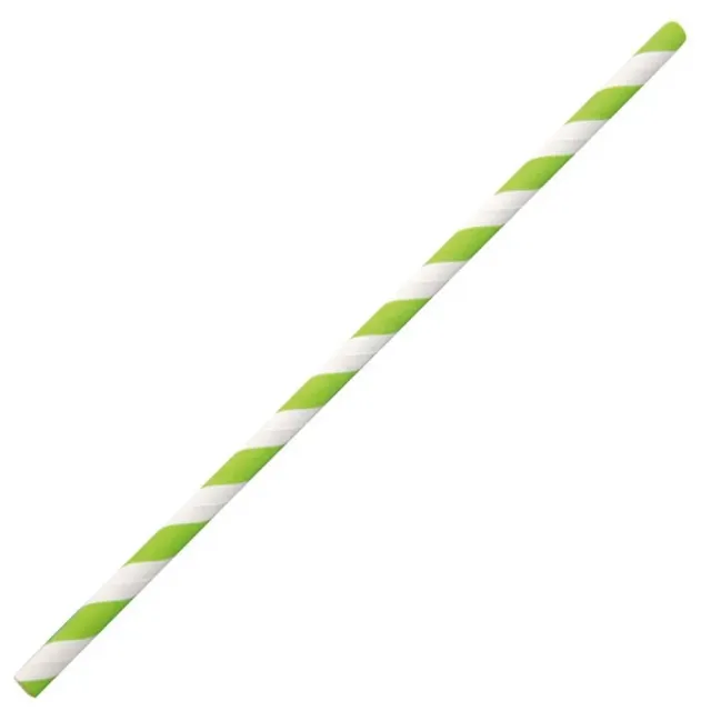 NatureStar Trinkhalme Papier 19,7cm grün-weiß 5000 Stk