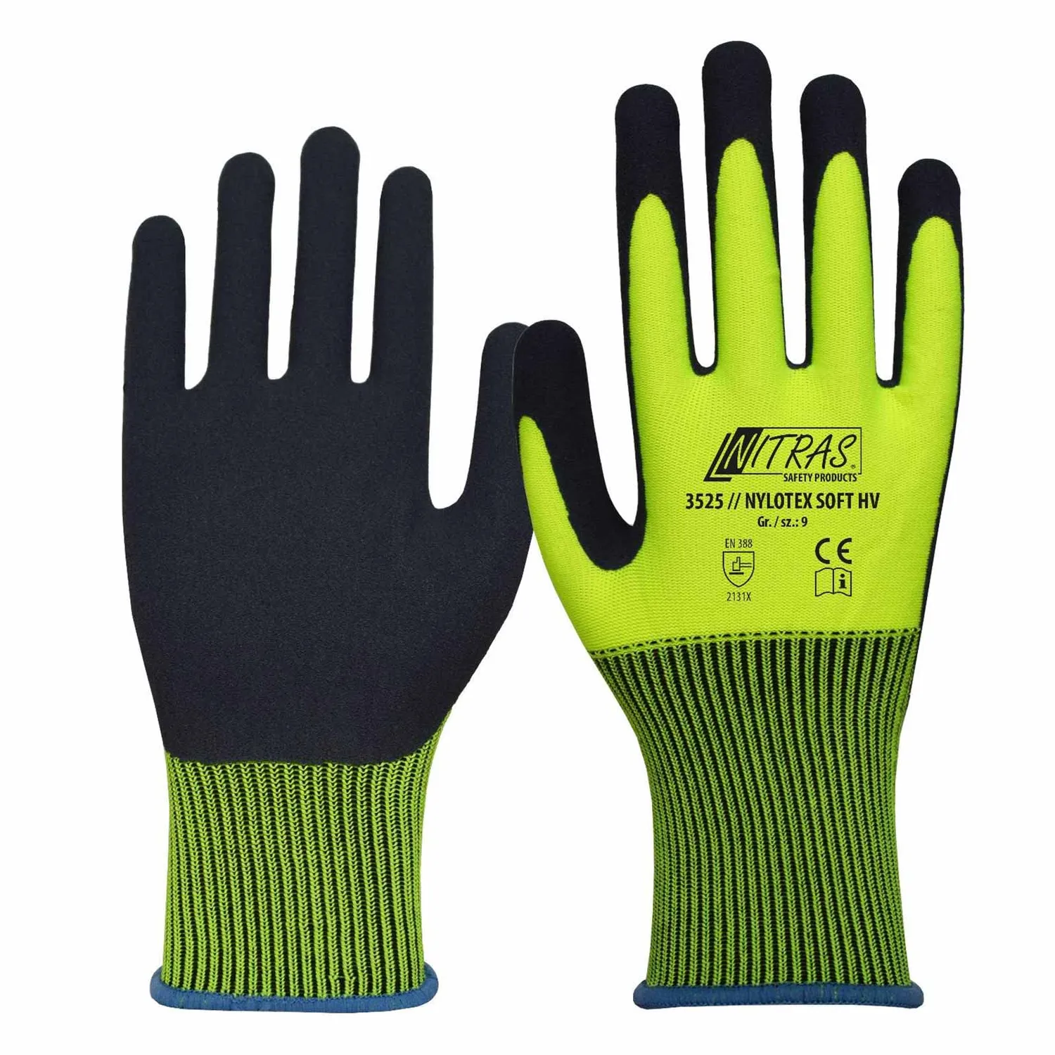 Nitras Nylotex Soft HV 3525 Handschuhe Gelb 12 Paar