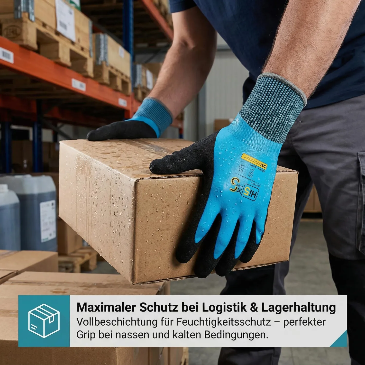Hi5 X-Super S Winterhandschuhe XL 12 Stück Latex vollbeschichtet