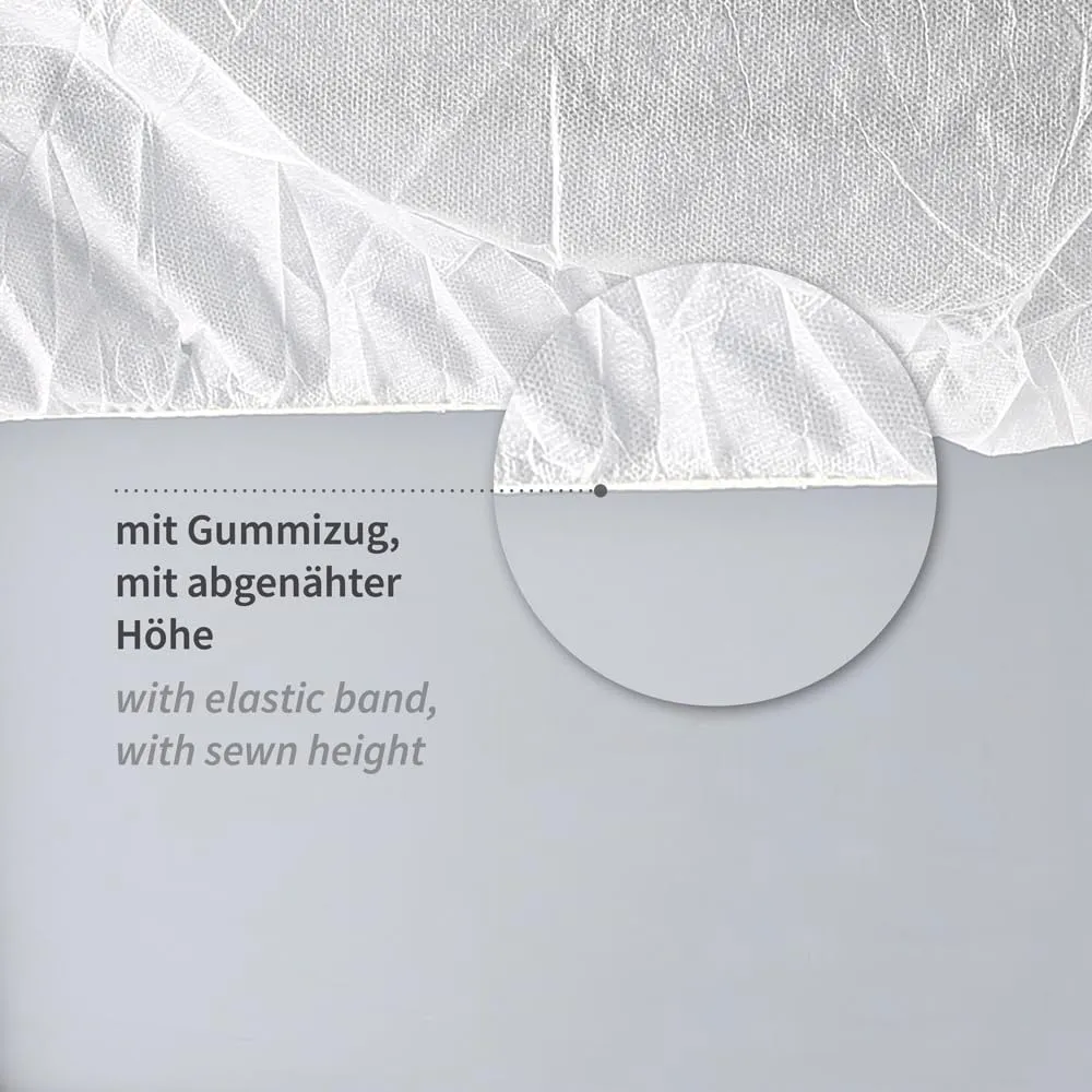 Hygostar Abdeckhaube PP weiß 73x68cm 500 Stück Gummizug