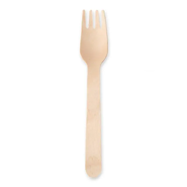 NatureStar Gabel Holz natur 16cm 2400 Stück Spenderbox