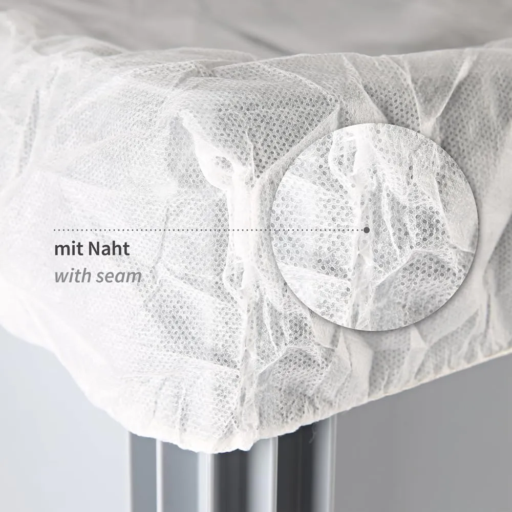 Hygostar Abdeckhaube PP weiß 73x68cm 500 Stück Gummizug