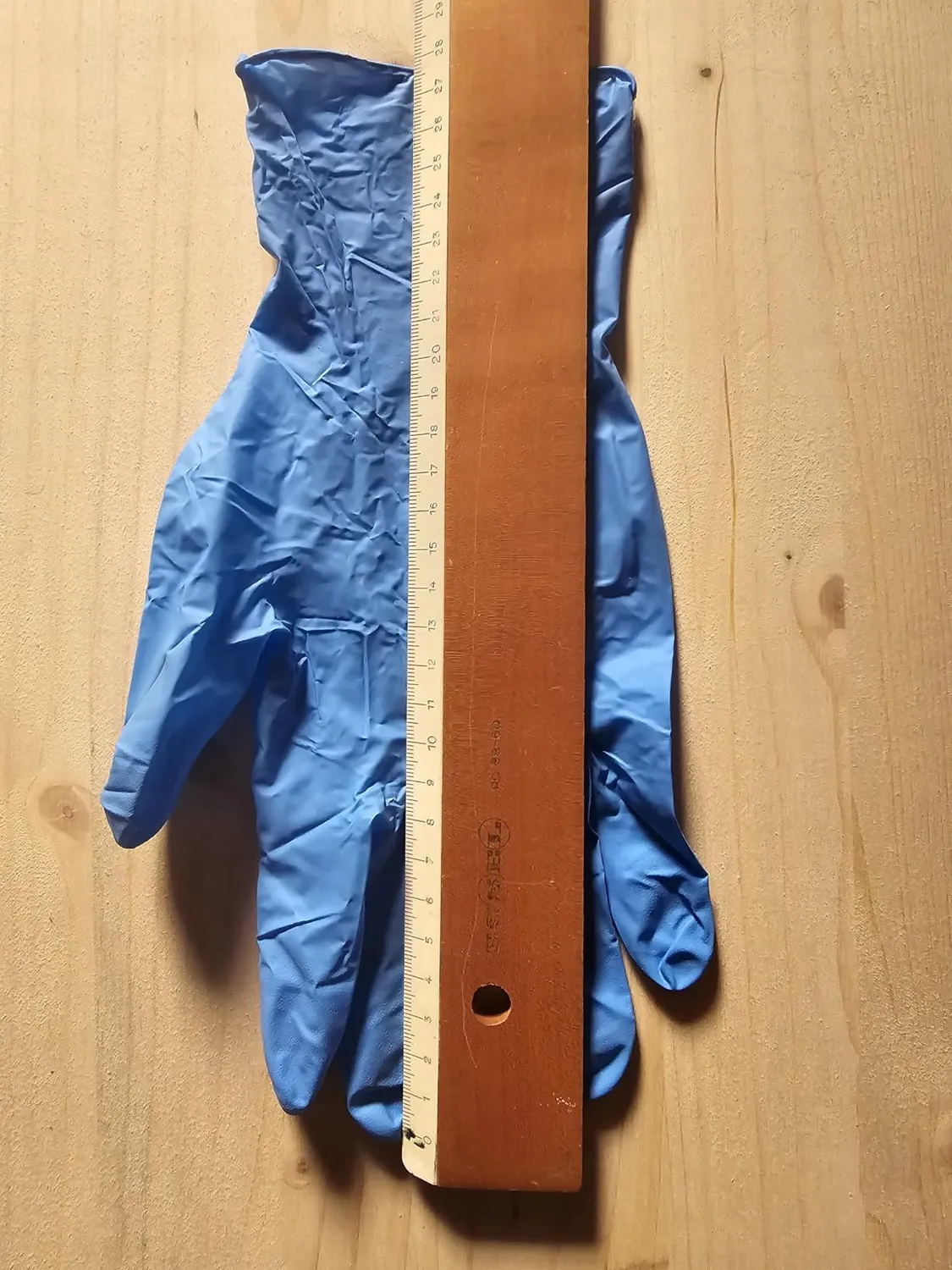 Hygostar Safe Long Nitrilhandschuhe Weiß 8/M, 100 Stück, 30 cm