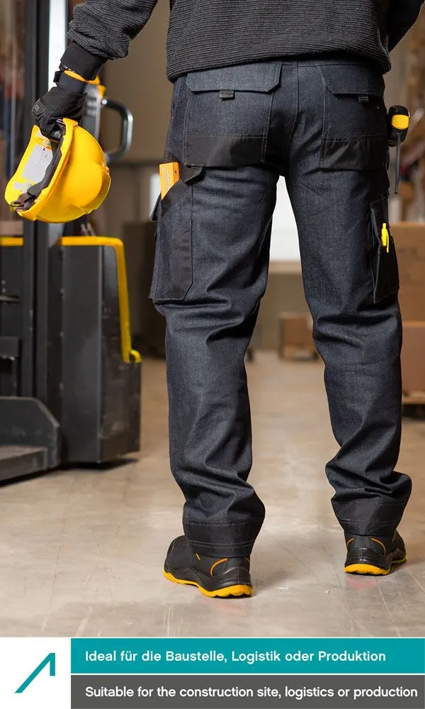 ACE Genesis Jeans Herren-Arbeitshose lang Schwarz 52 Denim