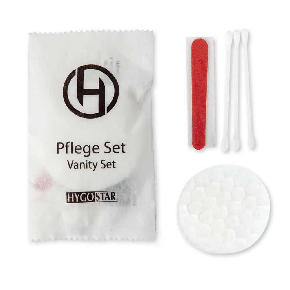 Hygostar Kosmetik-Set Standard weiß-rot 100 Sets Hotel