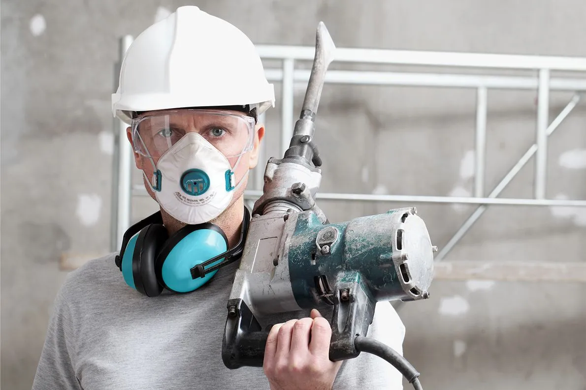 ACE ProTec FFP3 Staubmaske Ventil 5 Stück weiß