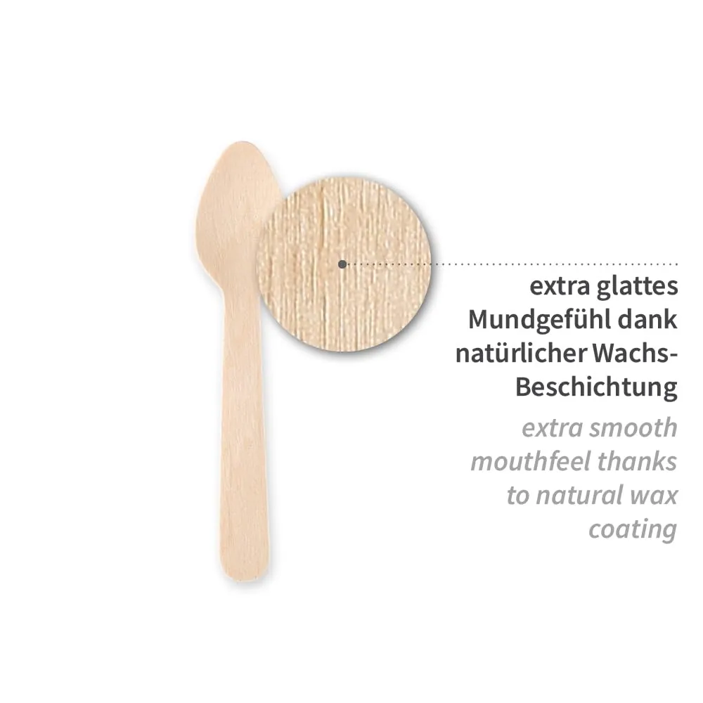 NatureStar Kaffeelöffel gewachst einzeln 500 Stück