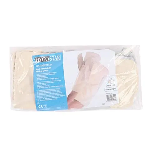 Hygostar Ofenhandschuhe Leder 35cm Backhandschuhe 2 Stück 250°C