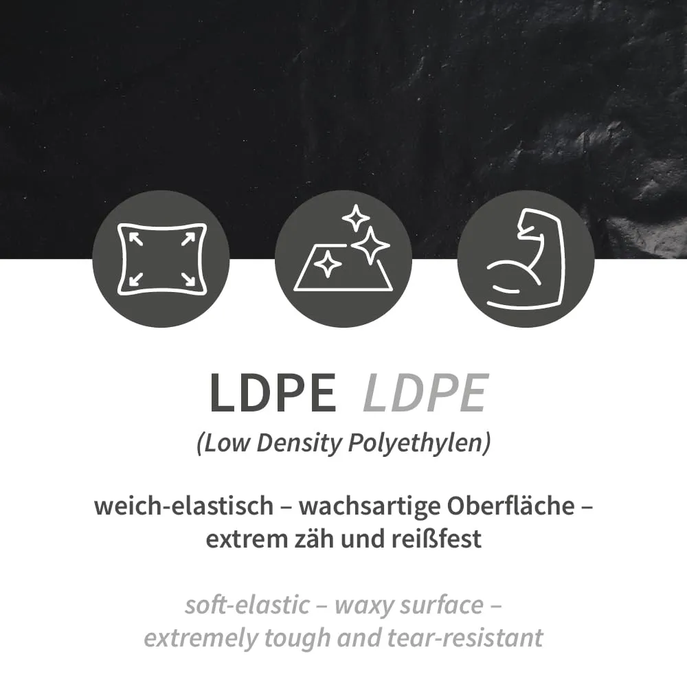 Hygoclean Premium Müllsäcke 120l schwarz 100 Stück 80my