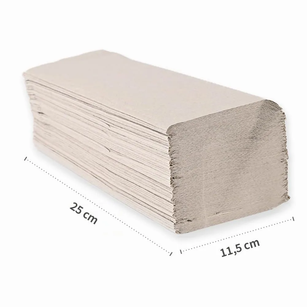 Hygostar Papierhandtücher natur 25x23 cm 5000 St 1-lagig