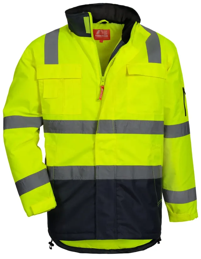 Nitras Safety Motion Tex Viz Warnschutzparker XL neongelb