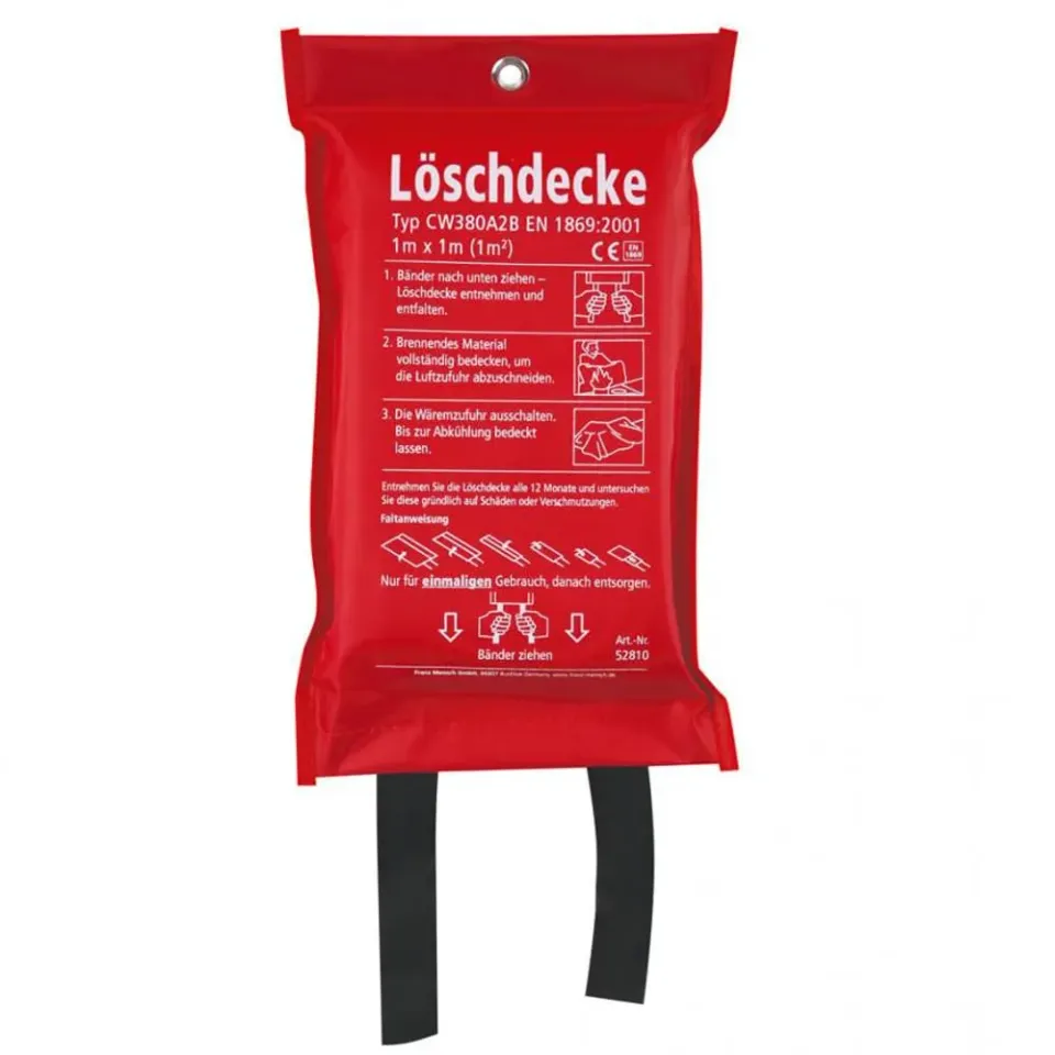 Hygostar Löschdecke Fire Protect 1x1 m 20 Stück weiß