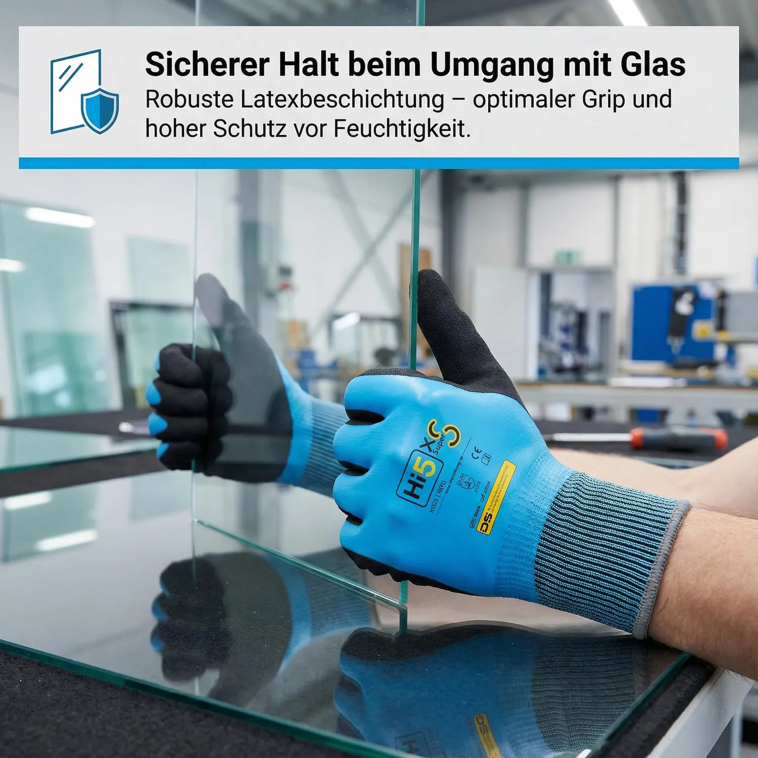 Hi5 X-Super S Winterhandschuhe XL 12 Stück Latex vollbeschichtet
