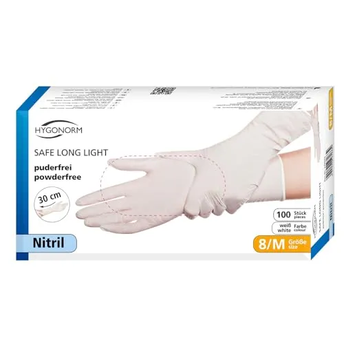 Franz Mensch Hygonorm Safe Long Light Handschuhe 100er S weiß