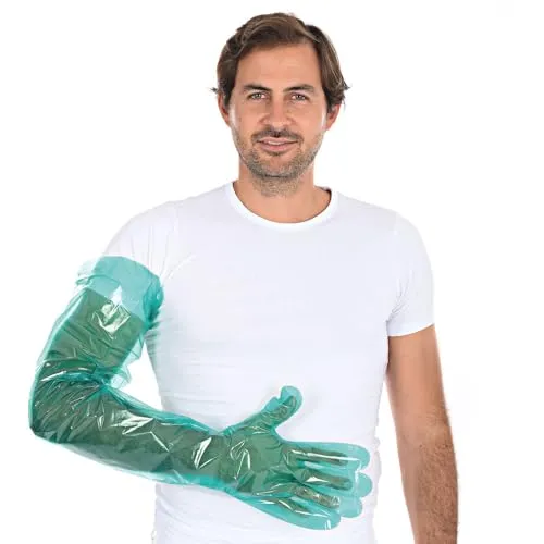 Hygostar Softline Long LDPE-Handschuhe grün 90 cm 2000 Stück