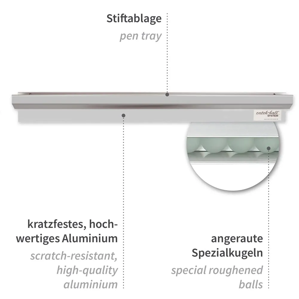 Hygostar Powergrip Catch-ball-Schiene silber 100 cm Klemmleiste