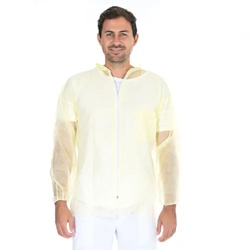 Hygostar Jacke Einweg XXL 86cm weiß PP 50 Stück