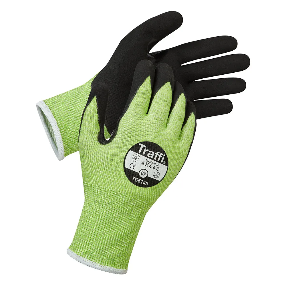 TraffiGlove TGV5140 Nitril-Schaum Arbeitshandschuh Schnittschutz C