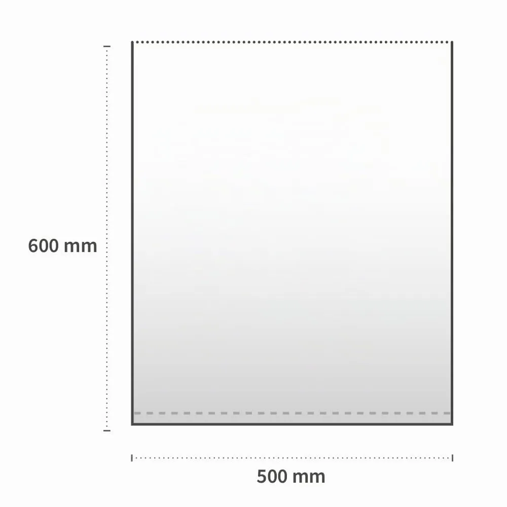 Hygoclean Light 60 l Müllbeutel transparent 600 Stück HDPE