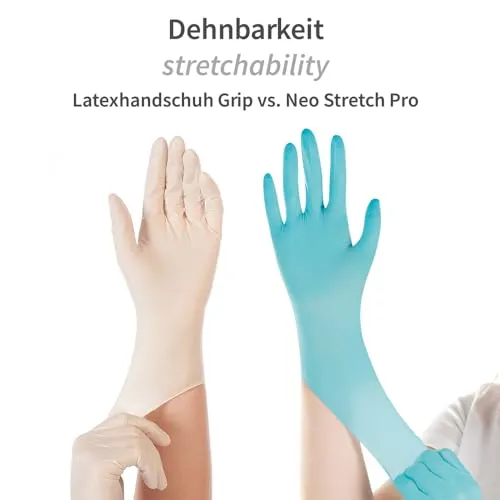 Hygostar Neo Stretch Pro Einmalhandschuhe 8/M türkis 1000 Stück