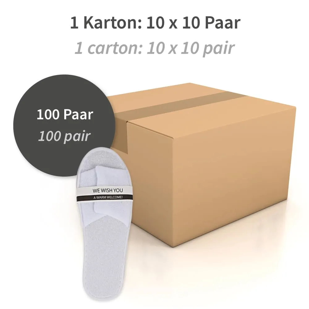 Franz Mensch Hygonorm Slipper Classic Hotelslipper 200er weiß offen
