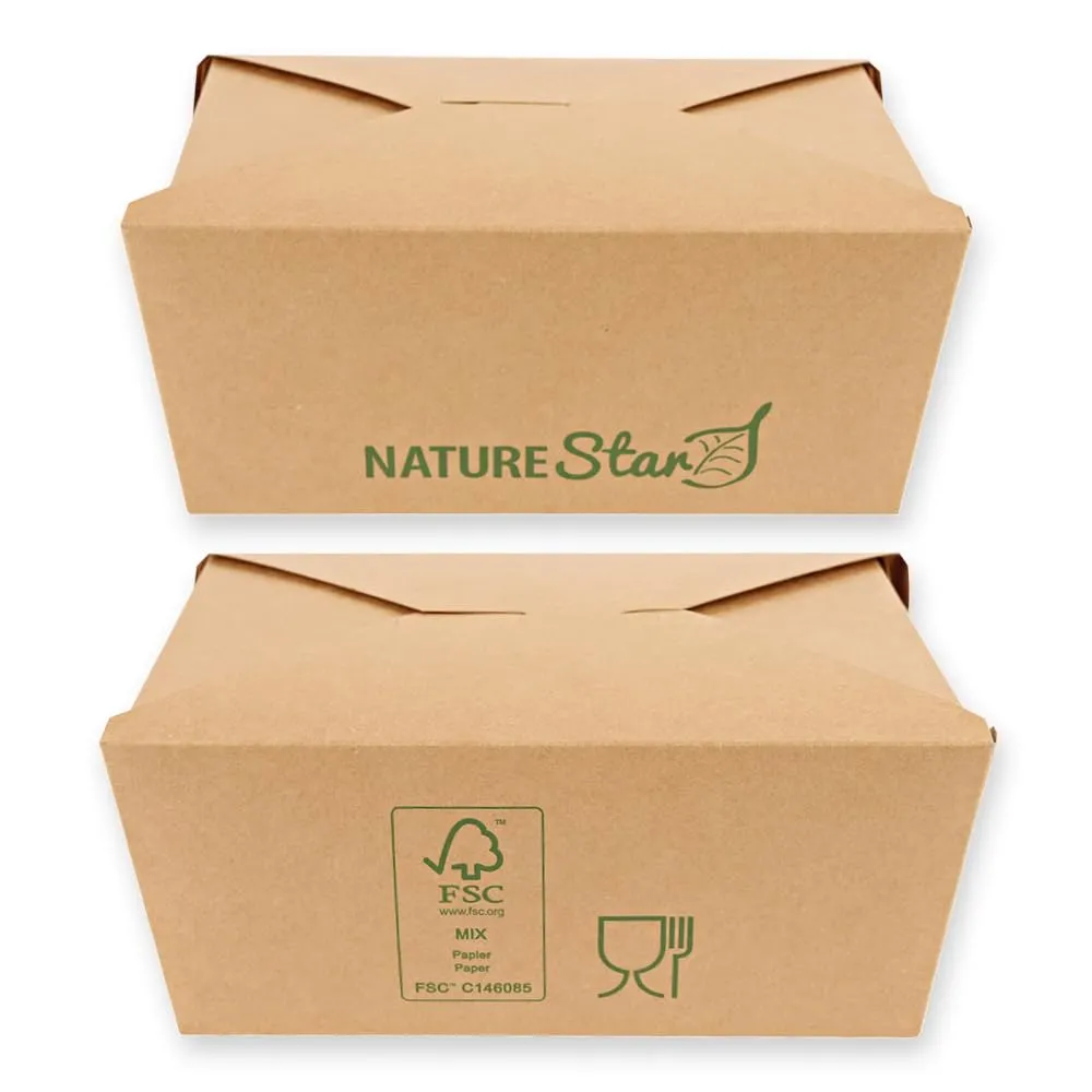 NatureStar Menu Foodbox Kraftpapier braun 160 St 21,5cm