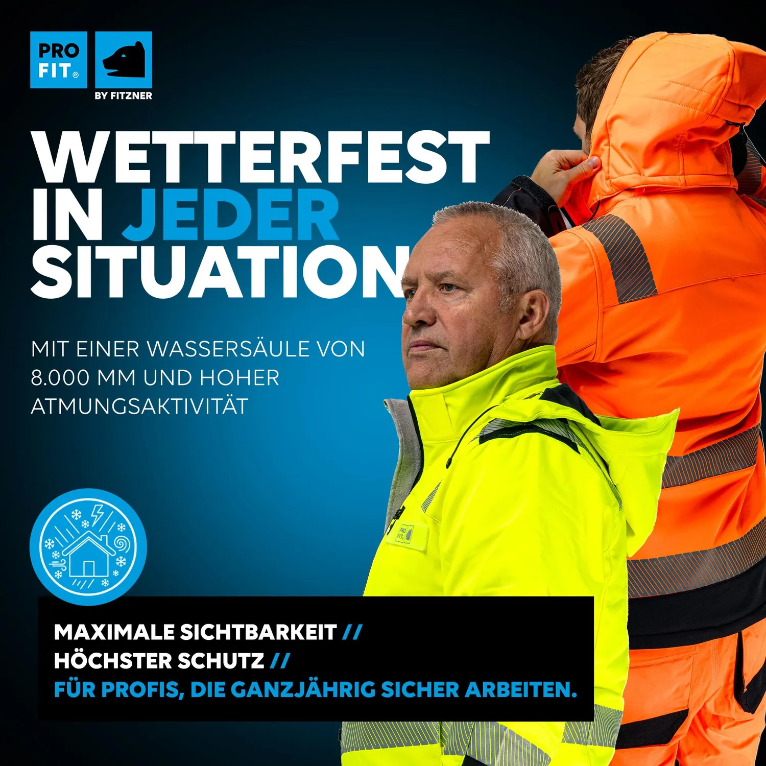 ProFit Warnschutz-Softshelljacke neongelb EN ISO 20471 Kl.2