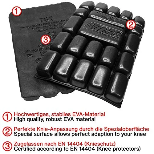 Nitras Safety 76K Kniepolster schwarz EVA leicht