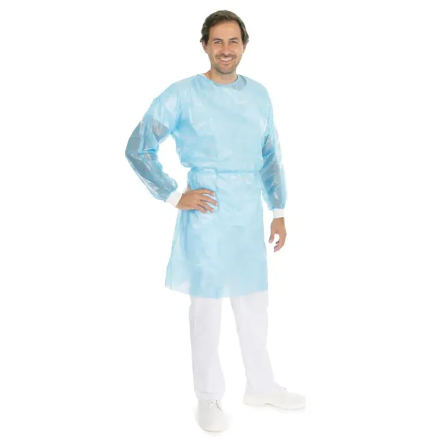Hygonorm Med Light Schutzkittel XL blau 100er virendicht