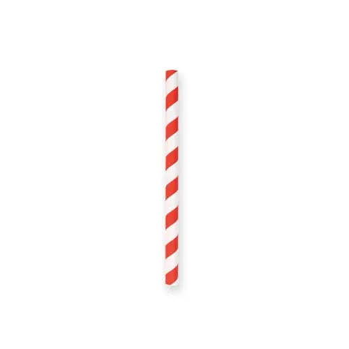 NATUREStar Cocktail Papiertrinkhalme rot-weiß 3400 Stück FSC