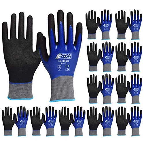Nitras 3550 Oil Grip Nitrilhandschuhe Gr. 9 12 Paar schnittfest