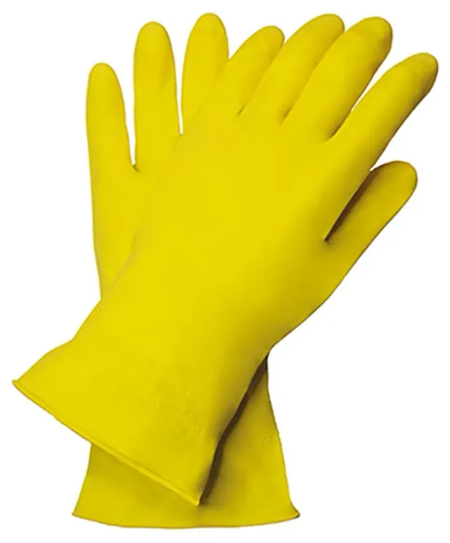 Nitras 3220 Yellow Cleaner Latexhandschuhe 12 Paar S lebensmittelecht