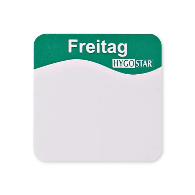 Franz Mensch Hygostar Tagesetiketten Freitag 25x25mm 12 Rollen